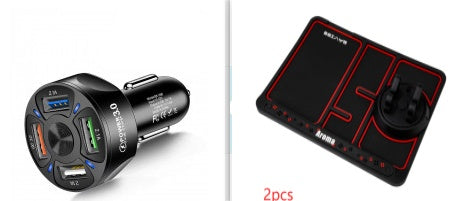 Fast Car Charger One For Four Car Mobile Phone