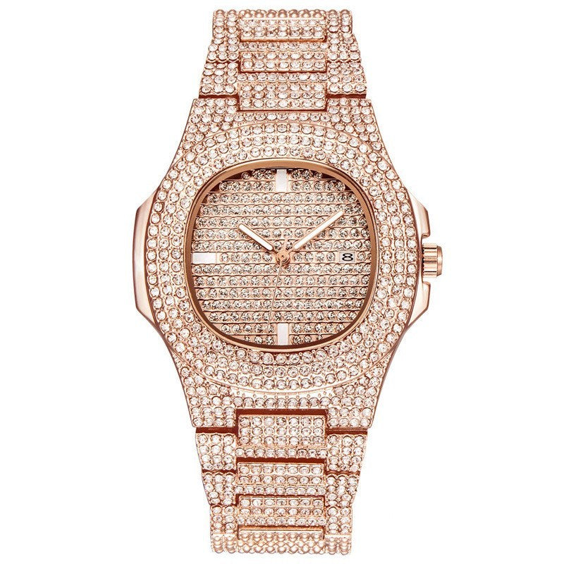 Diamond Luxury Watch Men Gold