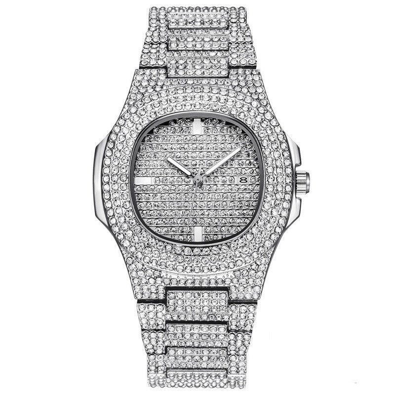 Diamond Luxury Watch Men Gold