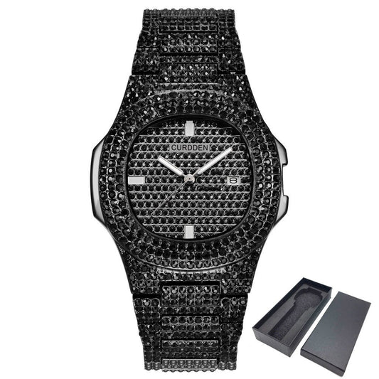 Diamond Luxury Watch Men Gold