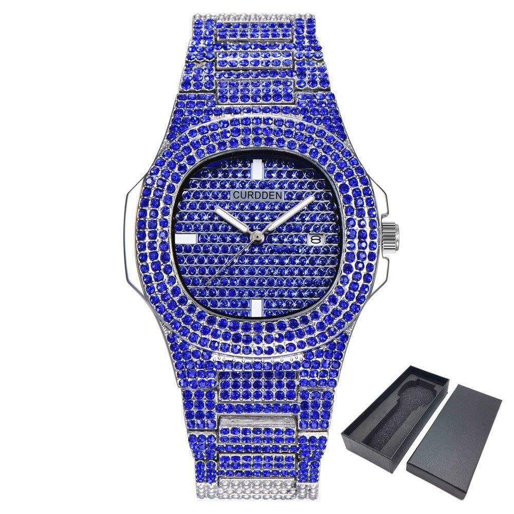 Diamond Luxury Watch Men Gold