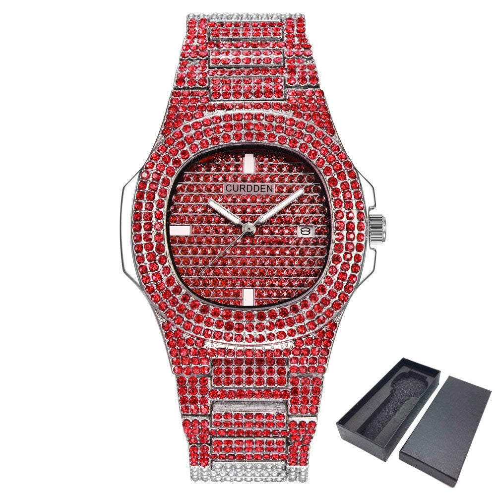 Diamond Luxury Watch Men Gold